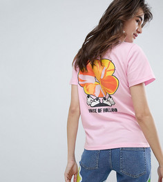 Эксклюзивная футболка с надписью House Of Holland - Розовый