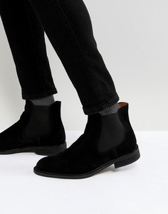 Замшевые ботинки челси Selected Homme - Черный