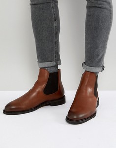 Кожаные ботинки челси Selected Homme - Коричневый