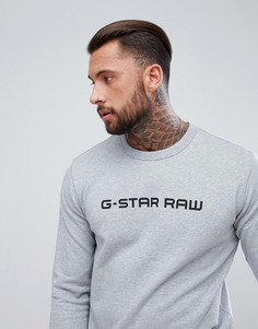 Свитшот с логотипом G-Star - Серый