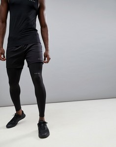 Черные спортивные шорты средней длины ASOS 4505 - Черный
