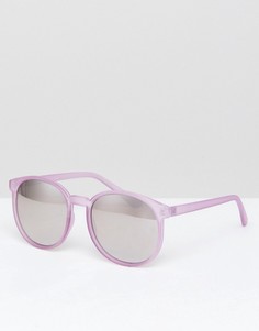 Сиреневые круглые солнцезащитные очки AJ Morgan - Фиолетовый