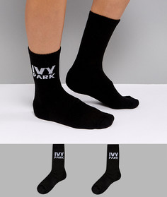 Набор из 2 пар черных носков с логотипом Ivy Park - Черный