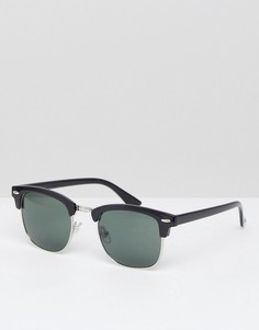 Черные солнцезащитные очки River Island - Черный