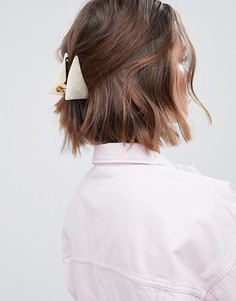 Большая треугольная заколка для волос ASOS DESIGN - Белый