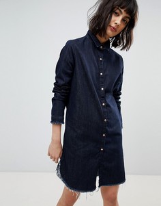 Джинсовое платье-рубашка River Island - Синий