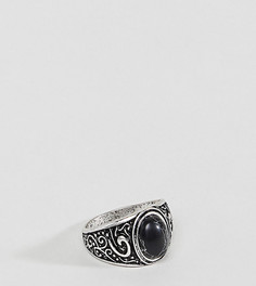 Массивное кольцо с камнем ASOS PLUS - Серебряный