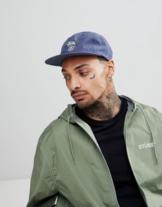 Бейсболка с маленьким логотипом Stussy - Темно-синий