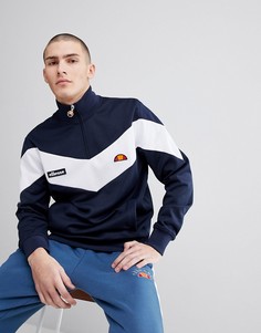 Темно-синий свитшот на молнии с шевронной вставкой ellesse - Темно-синий