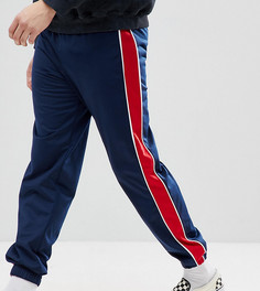 Темно-синие спортивные брюки с красными полосками Reclaimed Vintage Inspired - Темно-синий