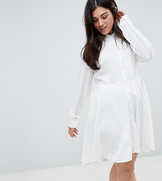 Платье-рубашка с плиссированной юбкой Unique 21 Hero Plus - Белый
