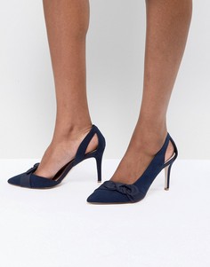 Туфли на каблуке с бантом Coast - Темно-синий