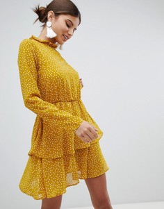 Платье в горошек Missguided - Желтый