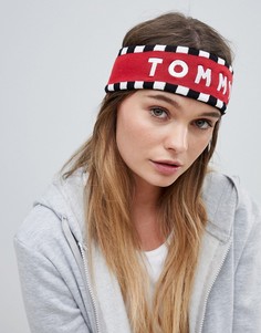 Повязка на голову с логотипом Tommy Hilfiger - Красный