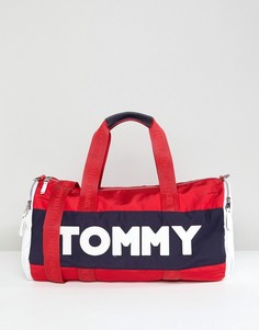 Сумка в стиле колор блок с логотипом Tommy Hilfiger - Красный