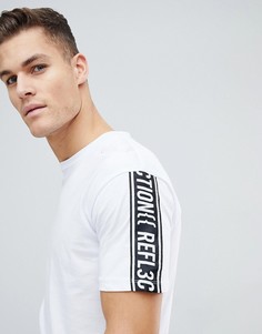 Свободная футболка с надписью на рукаве Jack & Jones - Черный