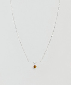 Ожерелье с камнем Pieces - Серебряный