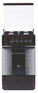 Газовая плита FLAMA FG 2411 B, газовая духовка, коричневый