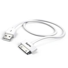 Кабель HAMA H-173642, USB - 30-pin (Apple), 1м, белый [00173642]