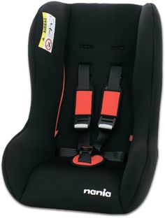 Автокресло детское NANIA Trio SP ECO (black red), 0+/1, красный/черный [147216]