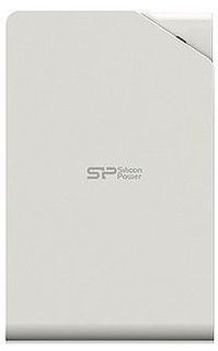 Внешний жесткий диск SILICON POWER Stream S03, 1Тб, белый [sp010tbphds03s3w]