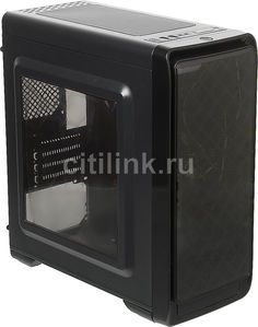 Корпус mATX ACCORD A-SMB, Micro-Tower, без БП, черный