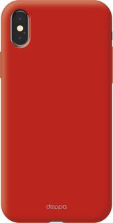 Чехол (клип-кейс) DEPPA Air Case, для Apple iPhone X, красный [83324]