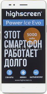 Смартфон HIGHSCREEN Power Ice Evo, серебристый