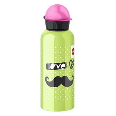 Фляга EMSA Kids Moustache 514413, 0.6л, салатовый [3100514413]