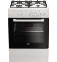 Газовая плита BEKO FFSG62000W, газовая духовка, белый