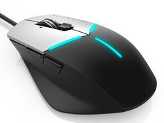 Мышь DELL AW558 Alienware Core Gaming оптическая проводная USB, серый и черный [570-aarh]