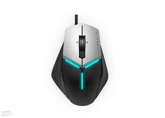 Мышь DELL AW958 Alienware Elite Gaming оптическая проводная USB, серый и черный [570-aarg]