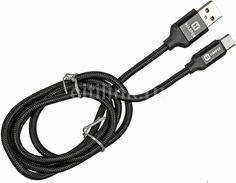 Кабель HARPER USB Type-C - USB 2.0, 1.0м, черный [brch-710]