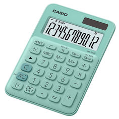 Калькулятор CASIO MS-20UC-GN-S-EC, 12-разрядный, зеленый