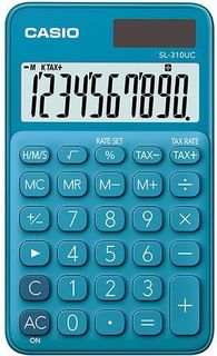 Калькулятор CASIO SL-310UC-BU-S-EC, 10-разрядный, синий
