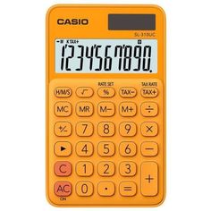 Калькулятор CASIO SL-310UC-RG-S-EC, 10-разрядный, оранжевый