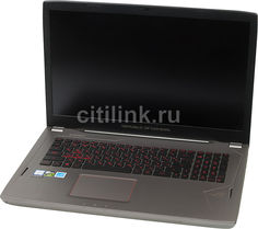 Ноутбук ASUS ROG GL702VS-BA029T, 17.3&quot;, Intel Core i7 7700HQ 2.8ГГц, 16Гб, 2Тб, 512Гб SSD, nVidia GeForce GTX 1070 - 8192 Мб, Windows 10, 90NB0DZ3-M03440, серый