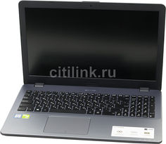 Ноутбук ASUS VivoBook X542UQ-DM379, 15.6&quot;, Intel Core i3 7100U 2.4ГГц, 8Гб, 500Гб, 128Гб SSD, nVidia GeForce 940MX - 2048 Мб, Endless, 90NB0FD2-M05870, темно-серый