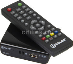 Ресивер DVB-T2 D-COLOR DC700HD, черный