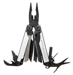 Мультитул LEATHERMAN wave, 17 функций, черный [832458]