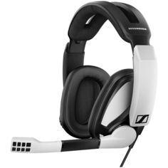 Наушники с микрофоном SENNHEISER GSP 301, накладные, черный / белый [507202]