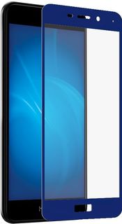 Защитное стекло для экрана DF hwColor-22 для Huawei Honor 6C Pro, 1 шт, синий [df hwcolor-22 (blue)]