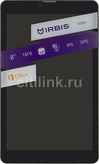 Планшет IRBIS TZ885, 1GB, 8GB, 3G, 4G, Android 7.0 черный