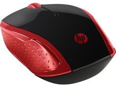 Мышь HP 200 Emprs оптическая беспроводная USB, красный [2hu82aa]