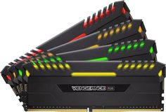 Модуль памяти CORSAIR Vengeance RGB CMR64GX4M4A2666C16 DDR4 - 4x 16Гб 2666, DIMM, Ret