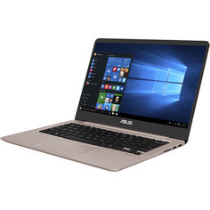 Ноутбук ASUS Zenbook UX410UF-GV030T, 14&quot;, Intel Core i7 8550U 1.8ГГц, 8Гб, 1000Гб, 256Гб SSD, nVidia GeForce Mx130 - 2048 Мб, Windows 10, 90NB0HZ4-M00480, розовый