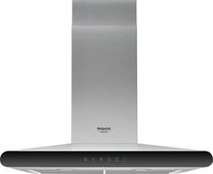 Вытяжка каминная Hotpoint-Ariston HHC 6.7F LT X серебристый/черный управление: кнопочное (1 мотор)