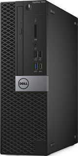 Компьютер DELL Optiplex 7050, Intel Core i5 6500, DDR4 8Гб, 256Гб(SSD), Intel HD Graphics 530, DVD-RW, Windows 10 Professional, черный и серебристый [7050-2585]