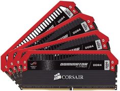 Модуль памяти CORSAIR DOMINATOR PLATINUM ROG CMD32GX4M4C3200C16 DDR4 - 4x 8Гб 3200, DIMM, Ret