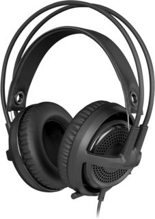 Наушники с микрофоном STEELSERIES Siberia P300, мониторы, черный [61359]